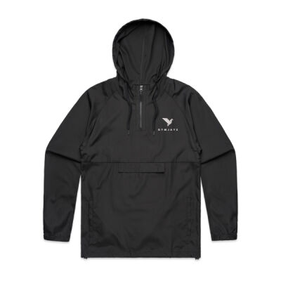 GYMJAYS Text Embroidery Mens Windbreaker Thumbnail