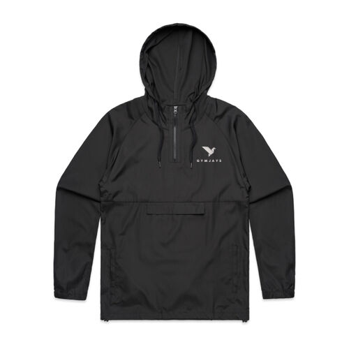 GYMJAYS Text Embroidery Mens Windbreaker Thumbnail