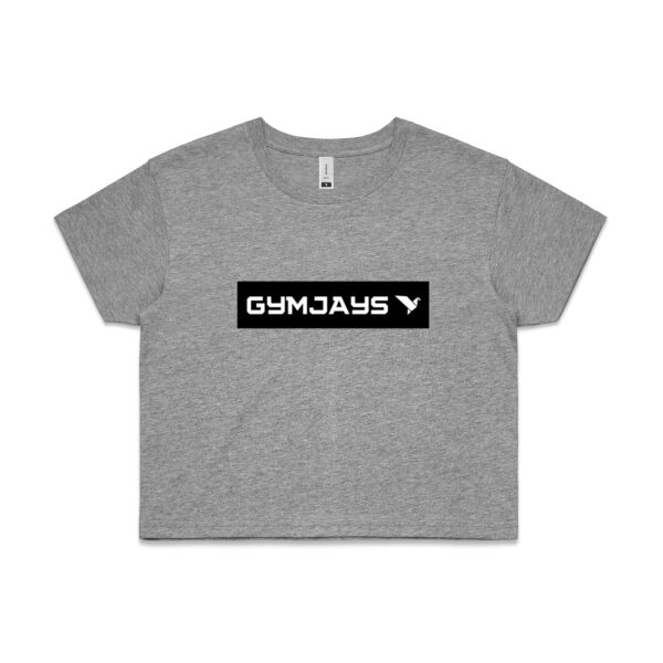 GYMJAYS Logo Print Womens Crop Tee Thumbnail
